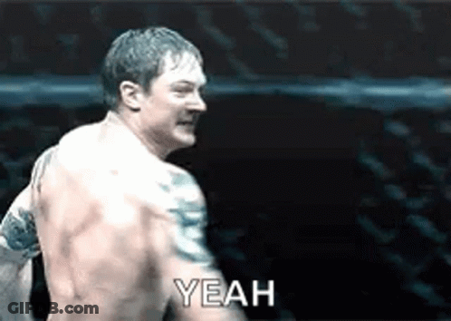 Shirtless Man In Boxing Ring Saying Yeah GIF