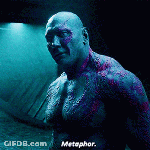 Shirtless Man In Dark Room Saying Metaphor GIF