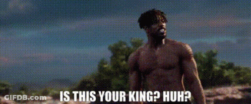 Shirtless Man In Field Is This Your King GIF
