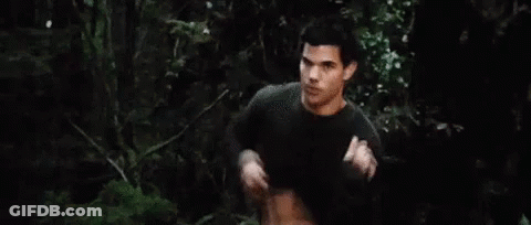 Shirtless Man In Forest GIF