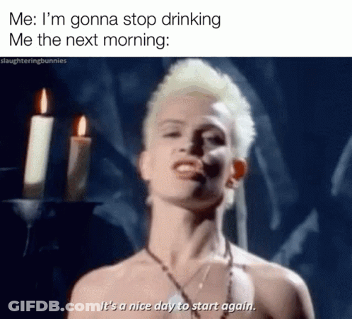 Shirtless Man In Front Of Candles Saying It's A Nice Day To Start Again GIF