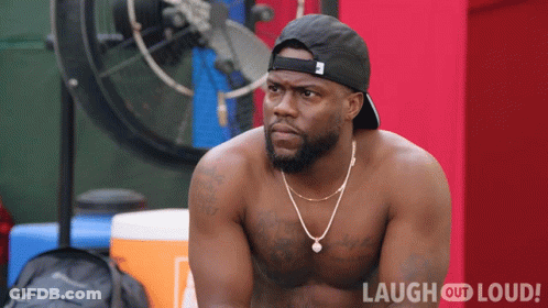 Shirtless Man In Front Of Red Wall Laugh Out Loud GIF