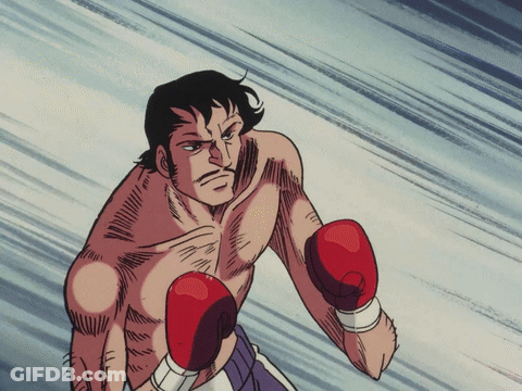 Shirtless Man In Red Boxing Gloves GIF
