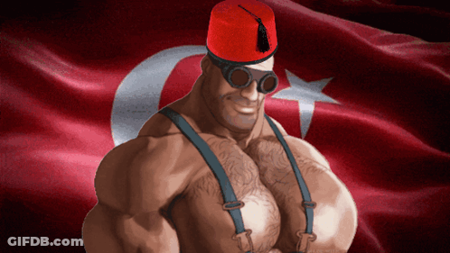 Shirtless Man In Suspenders And Red Hat GIF