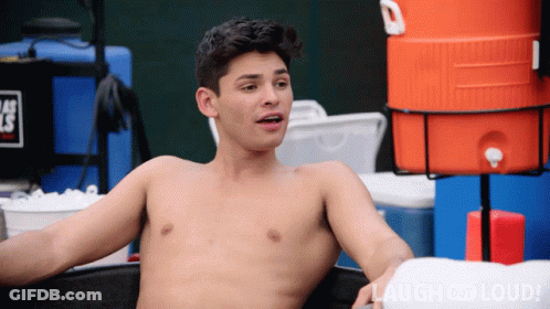 Shirtless Man In Tub Laugh And Loud GIF
