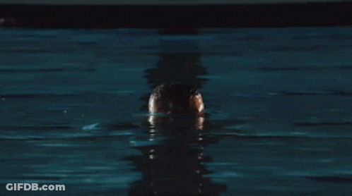 Shirtless Man In Water Saying Baby GIF