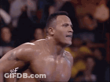 Shirtless Man In Wrestling Ring GIF