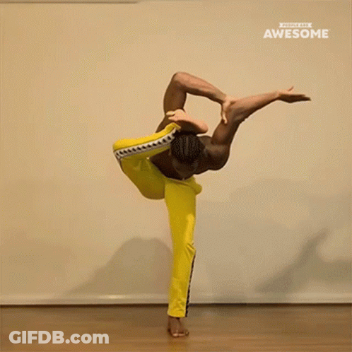 Shirtless Man In Yellow Pants Dancing GIF
