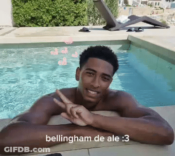 Shirtless Man Laying In Pool Bellingham De Ale 3 GIF