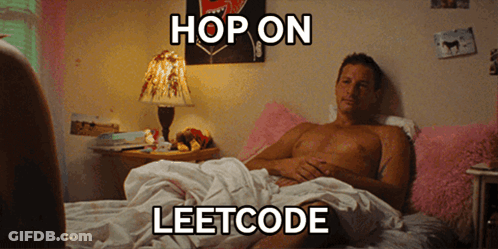 Shirtless Man Laying On Bed Hop On Leetcode GIF