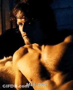 Shirtless Man Laying On Bed With Furry Pillow GIF