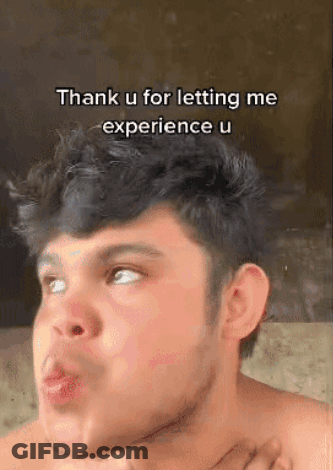 Shirtless Man Making Funny Face Thank U For Letting Me Experience U GIF