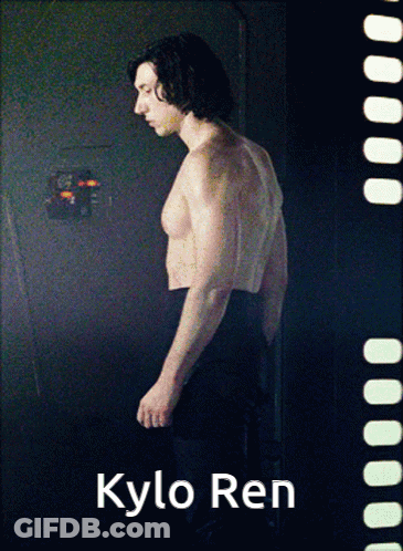 Shirtless Man Named Kylo Ren GIF