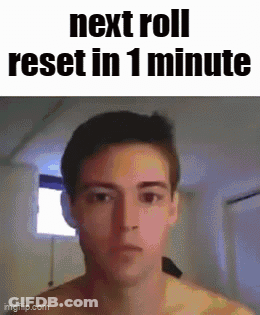 Shirtless Man Next Roll Reset In 1 Minute GIF