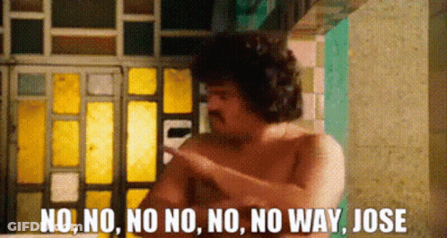 Shirtless Man No No No No Way Jose GIF