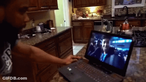 Shirtless Man On Basketball Court GIF
