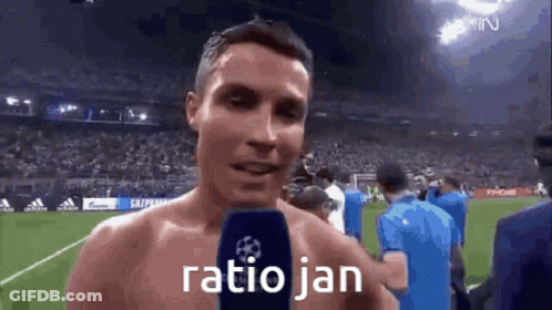 Shirtless Man On Soccer Field Saying Ratio Jan GIF