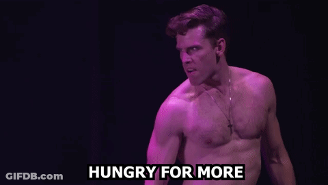 Shirtless Man On Stage Hungry For More GIF