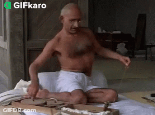 Shirtless Man Playing Instrument GIF