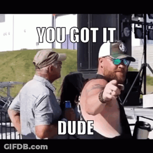 Shirtless Man Pointing At Crowd GIF