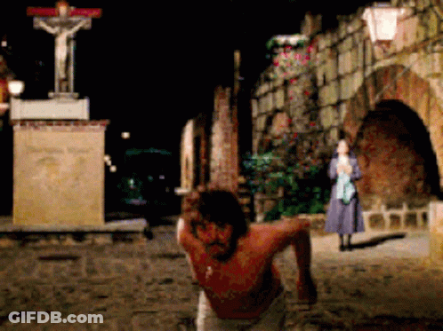 Shirtless Man Repeatedly Saying No Way Jose GIF