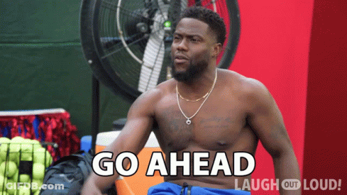 Shirtless Man Saying Go Ahead Laugh Out Loud GIF