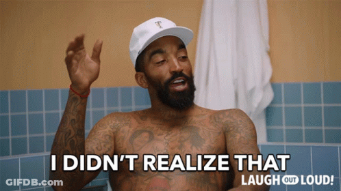 Shirtless Man Saying I Didn't Realize That GIF