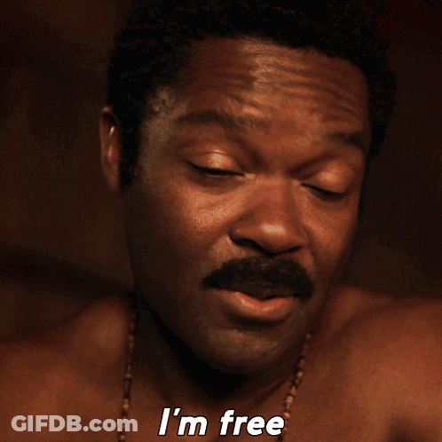 Shirtless Man Saying Im Free GIF