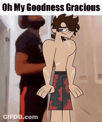 Shirtless Man Saying Oh My Goodness GIF