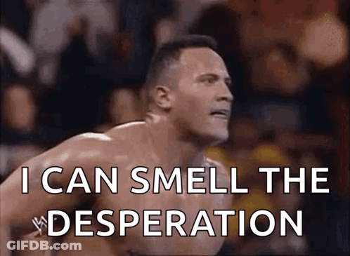 Shirtless Man Says I Can Smell The Desperation GIF