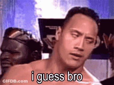 Shirtless Man Says I Guess Bro Blue Background GIF