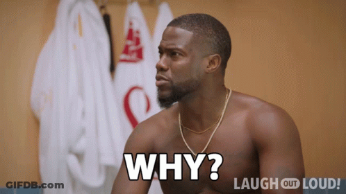 Shirtless Man Says Why In Laugh Out Loud Ad GIF