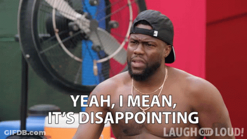 Shirtless Man Says Yeah I Mean It's Disappointing In Front Of Fan GIF