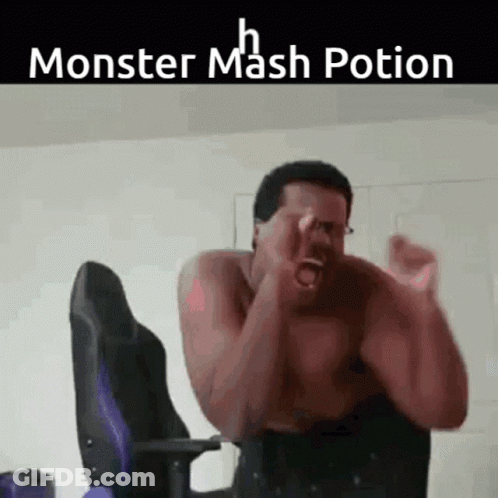 Shirtless Man Screaming In Chair GIF