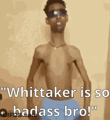 Shirtless Man Sunglasses Whittaker Is So Badass Bro GIF
