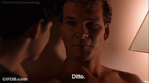Shirtless Man Talking To Another Man Ditto GIF