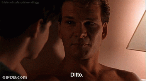 Shirtless Man Talking To Another Man Ditto GIF