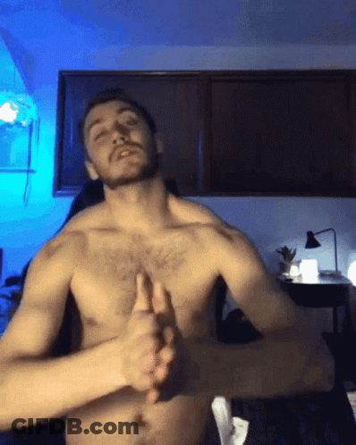 Shirtless Man Thumbs Up GIF