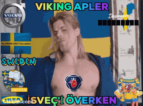 Shirtless Man Viking Apler GIF