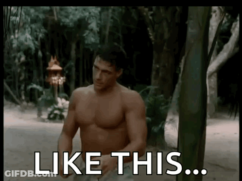 Shirtless Man Walking In Woods GIF