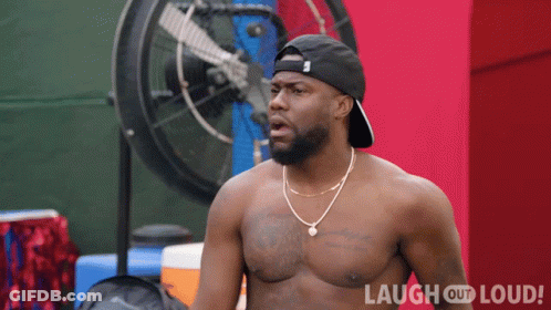 Shirtless Man Wearing Hat And Necklace Laugh Out Loud GIF