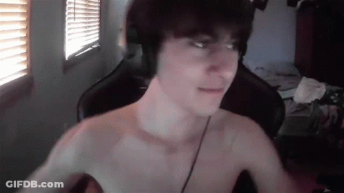 Shirtless Man Wearing Headphones GIF