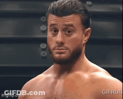 Shirtless Man With Beard At Staircase GIF