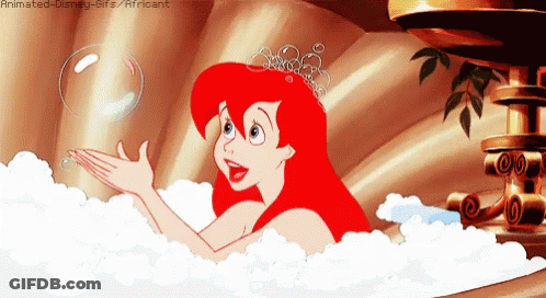 Shirtless Man With Beard Bathing With Parrot GIF