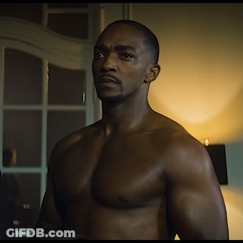 Shirtless Man With Beard Standing GIF