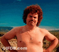 Shirtless Man With Cross Necklace Hands On Hips GIF