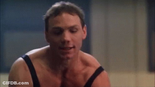 Shirtless Man With Eyes Closed GIF