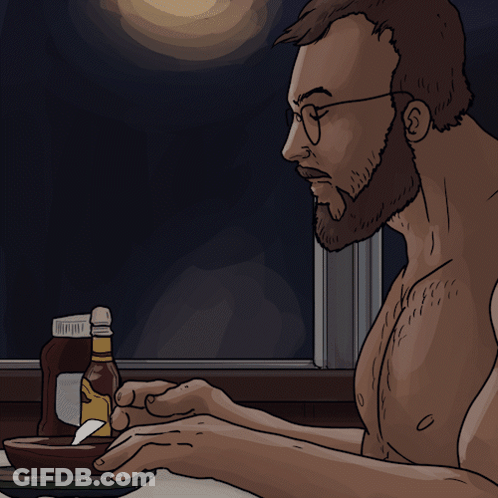 Shirtless Man With Glasses GIF