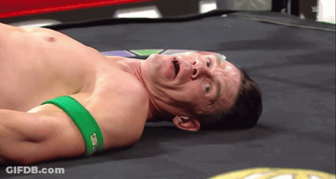 Shirtless Man With Green Wristband Saying TNA GIF