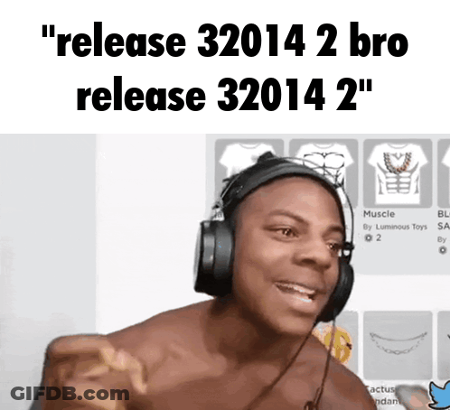 Shirtless Man With Headphones Saying Release 32014 2 Bro GIF